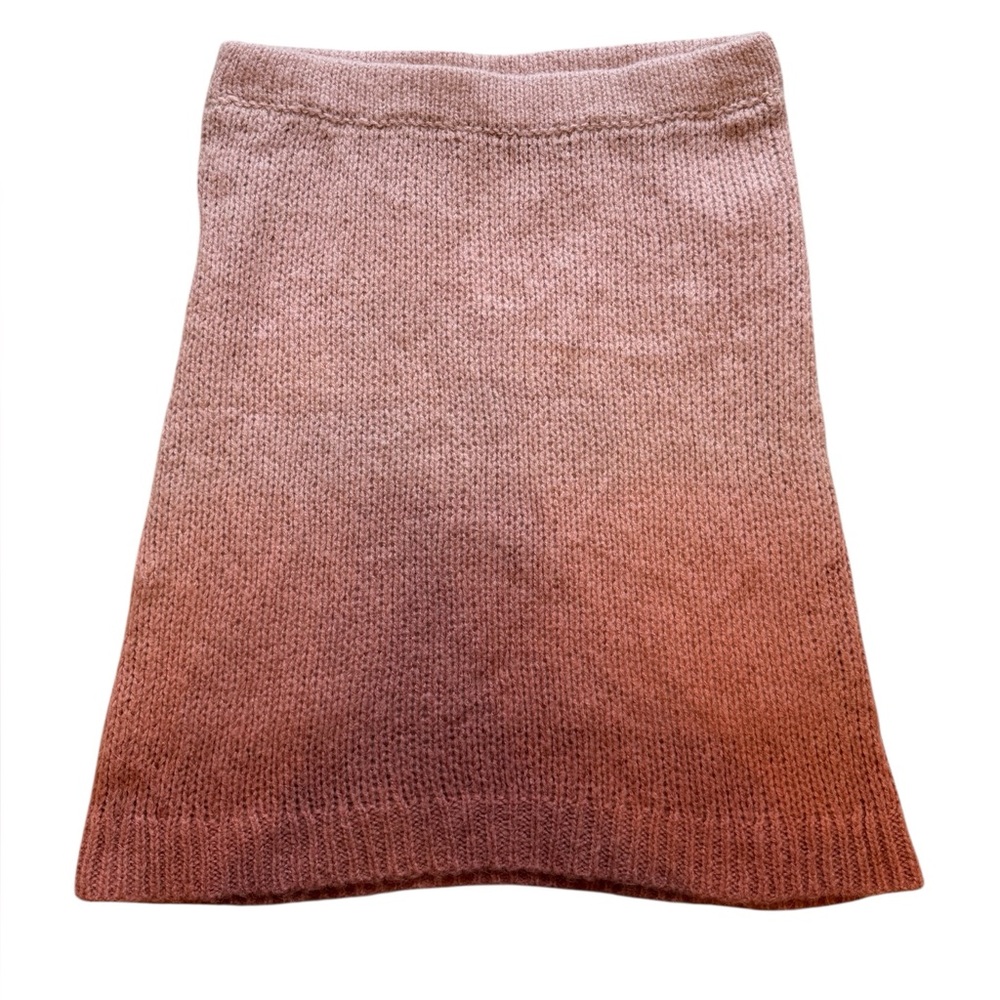 Free People Women’s Pink Fade‎ Away Ombre Alpaca and Wool Skirt - Picture 2 of 10